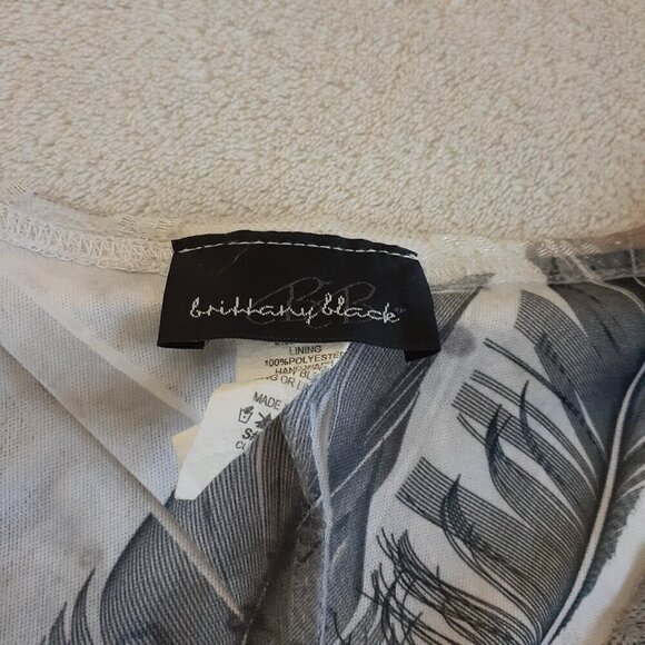 Brittany Black Women's Size L Cream Gray Fairy Grunge Lace Bedazzled Y2K Top - Picture 3 of 11